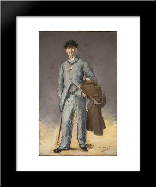 Rene Maizeroy 20x24 Black Modern Wood Framed Art Print Poster by Manet, Edouard