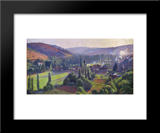 Labastide Du Vert In Marquayrol 20x24 Black Modern Wood Framed Art Print Poster by Martin, Henri