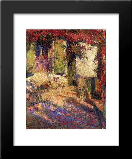 Pergola At The South Door Of Marquayrol 20x24 Black Modern Wood Framed Art Print Poster by Martin, Henri