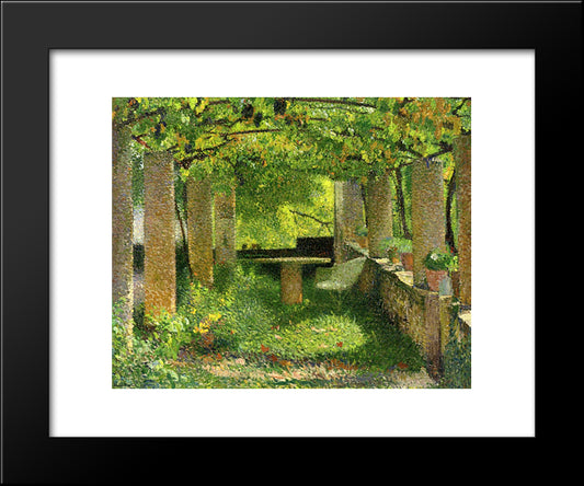 The Arbour 20x24 Black Modern Wood Framed Art Print Poster by Martin, Henri