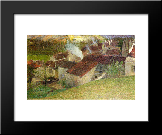 The Center Of La Bastide Du Vert 20x24 Black Modern Wood Framed Art Print Poster by Martin, Henri