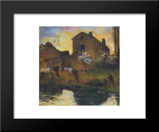 House Of Marie Louise In Labastide 20x24 Black Modern Wood Framed Art Print Poster by Martin, Henri