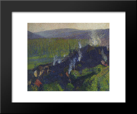 Labastide Du Vert 20x24 Black Modern Wood Framed Art Print Poster by Martin, Henri