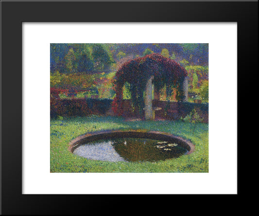 Pergola In The South West Park 20x24 Black Modern Wood Framed Art Print Poster by Martin, Henri