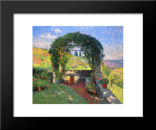 The Pergola 20x24 Black Modern Wood Framed Art Print Poster by Martin, Henri