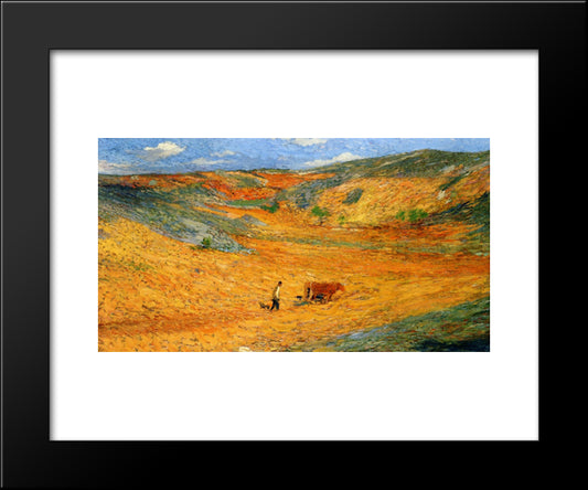 Farmer 20x24 Black Modern Wood Framed Art Print Poster by Martin, Henri
