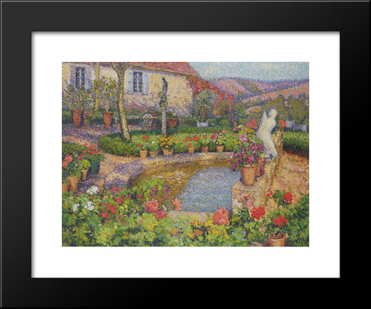 My House 20x24 Black Modern Wood Framed Art Print Poster by Martin, Henri