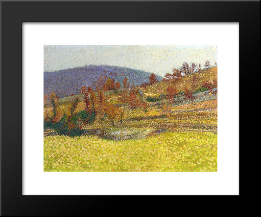 Way To The Marquayrol 20x24 Black Modern Wood Framed Art Print Poster by Martin, Henri