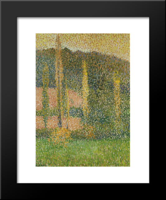 On The Prairie 20x24 Black Modern Wood Framed Art Print Poster by Martin, Henri