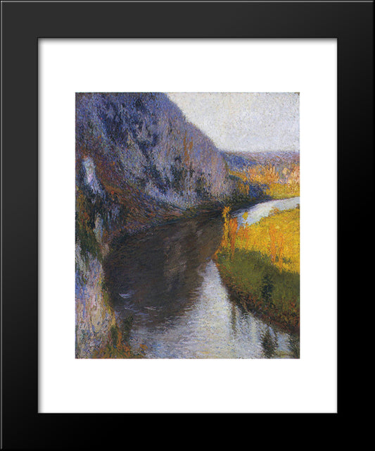 The Cliffs Of Lot 20x24 Black Modern Wood Framed Art Print Poster by Martin, Henri