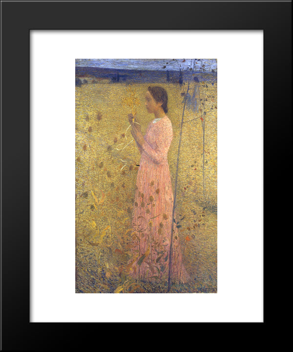 Harmonie 20x24 Black Modern Wood Framed Art Print Poster by Martin, Henri