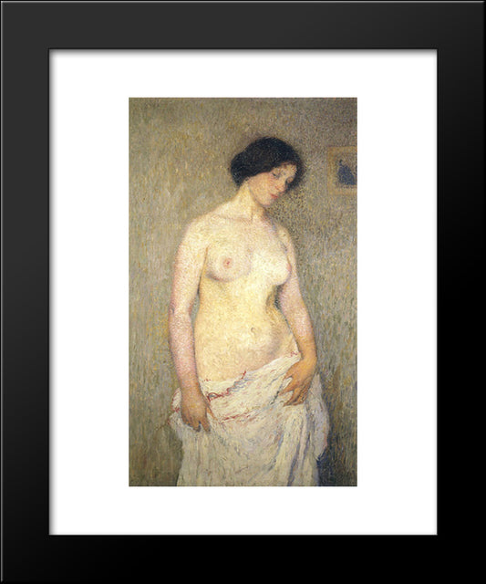 Young Nude Woman 20x24 Black Modern Wood Framed Art Print Poster by Martin, Henri