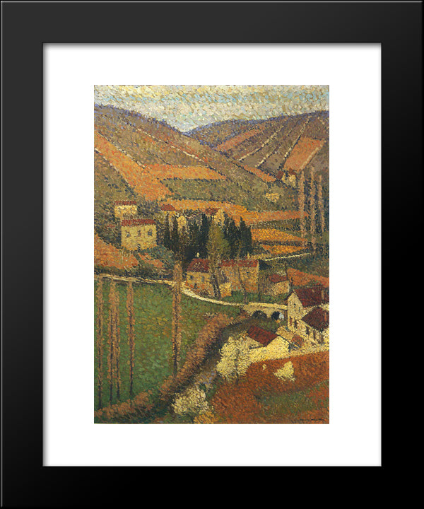 The Campaign 20x24 Black Modern Wood Framed Art Print Poster by Martin, Henri