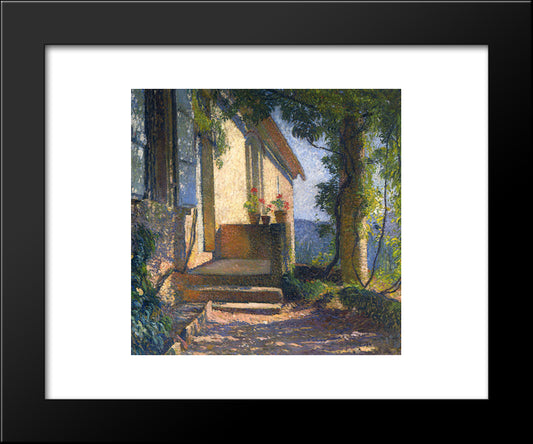 Facade Of The House 20x24 Black Modern Wood Framed Art Print Poster by Martin, Henri