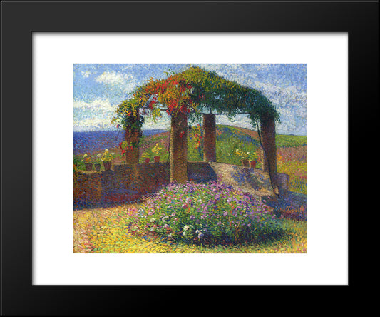 The Gloriette 20x24 Black Modern Wood Framed Art Print Poster by Martin, Henri