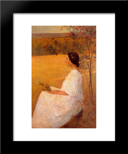 Muse 20x24 Black Modern Wood Framed Art Print Poster by Martin, Henri