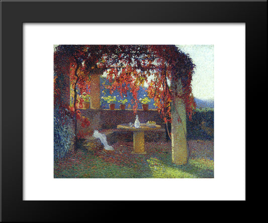 The Pergola 20x24 Black Modern Wood Framed Art Print Poster by Martin, Henri