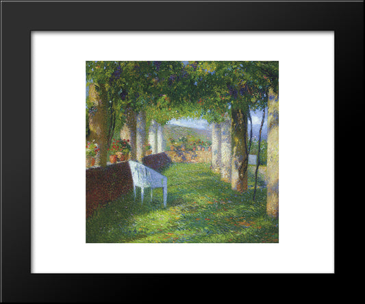 The Arbour 20x24 Black Modern Wood Framed Art Print Poster by Martin, Henri