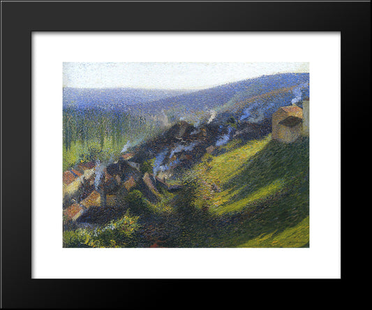 Labastide Du Vert In The Lot 20x24 Black Modern Wood Framed Art Print Poster by Martin, Henri
