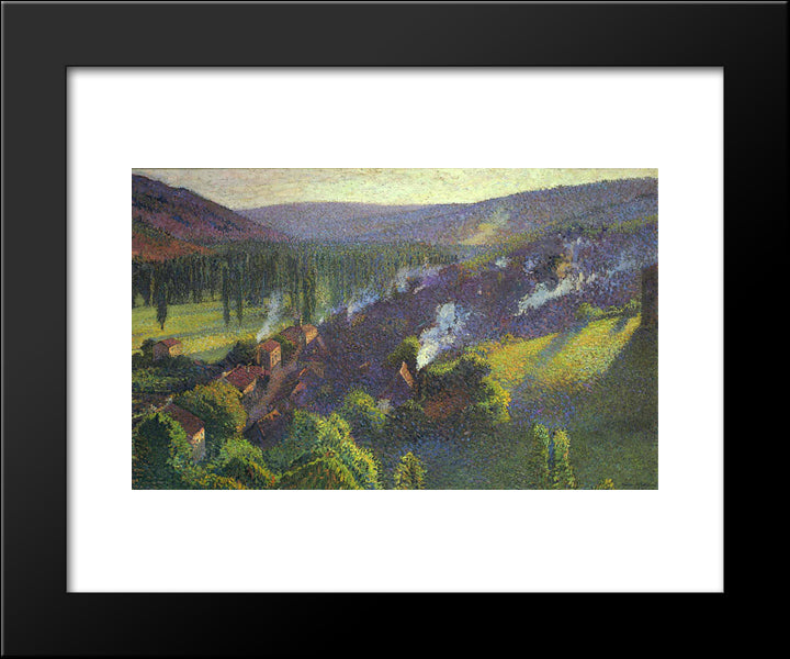 Labastide Du Vert In Afternoon 20x24 Black Modern Wood Framed Art Print Poster by Martin, Henri