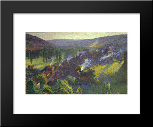 Labastide Du Vert In Afternoon 20x24 Black Modern Wood Framed Art Print Poster by Martin, Henri