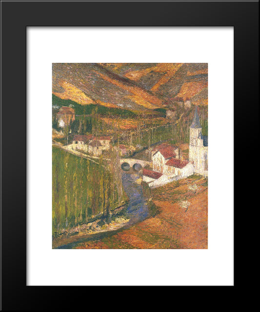 Labastide Du Vert 20x24 Black Modern Wood Framed Art Print Poster by Martin, Henri