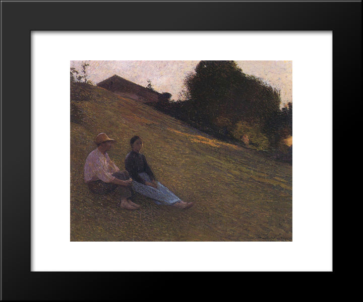 Rest 20x24 Black Modern Wood Framed Art Print Poster by Martin, Henri