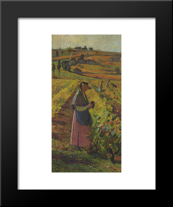 The Harvest 20x24 Black Modern Wood Framed Art Print Poster by Martin, Henri