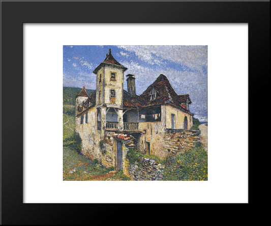 Herm'S House 20x24 Black Modern Wood Framed Art Print Poster by Martin, Henri