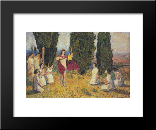 Orpheus 20x24 Black Modern Wood Framed Art Print Poster by Martin, Henri