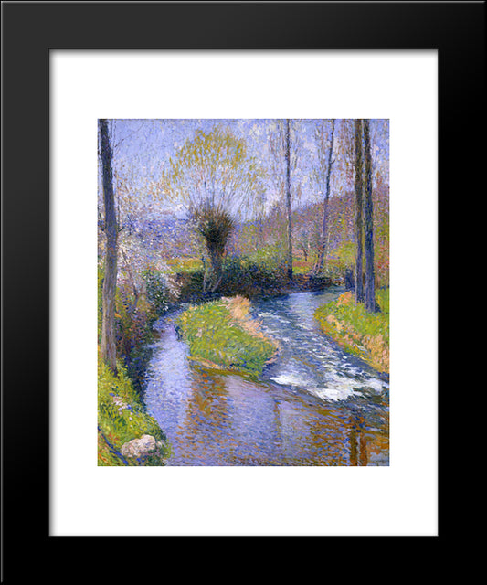 River Vert 20x24 Black Modern Wood Framed Art Print Poster by Martin, Henri