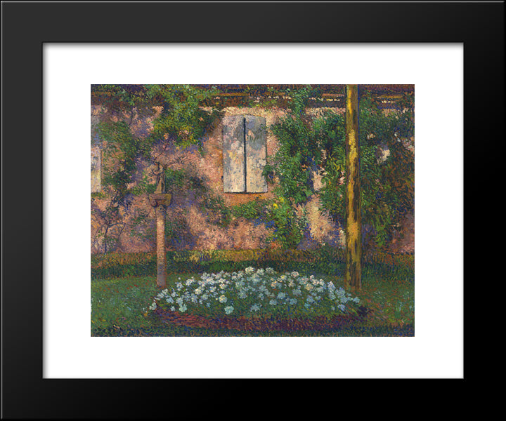 The Garden In Marquayrol 20x24 Black Modern Wood Framed Art Print Poster by Martin, Henri