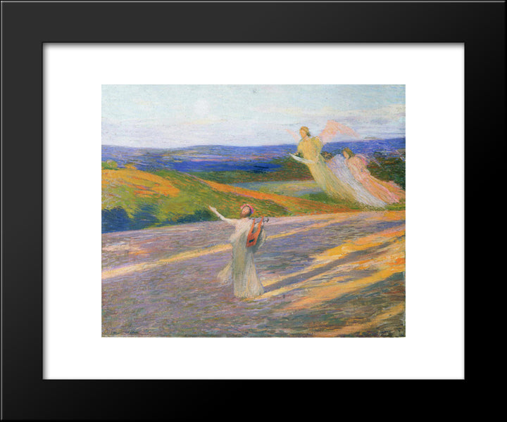 The Song Of Orpheus 20x24 Black Modern Wood Framed Art Print Poster by Martin, Henri