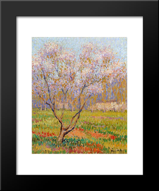 Trees In Bloom 20x24 Black Modern Wood Framed Art Print Poster by Martin, Henri