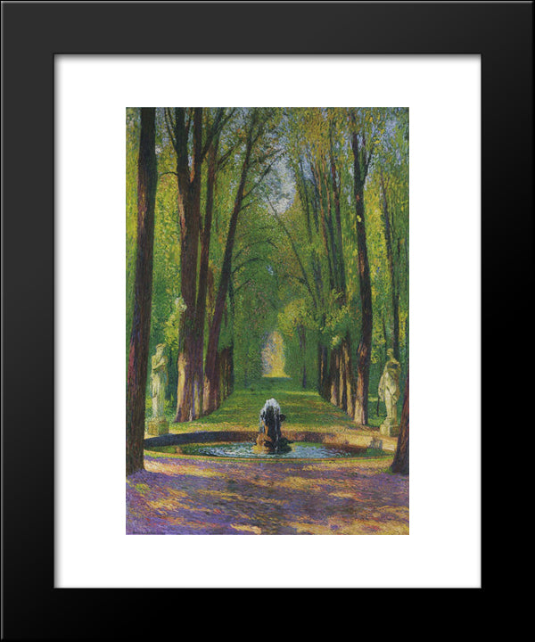 Versailles 20x24 Black Modern Wood Framed Art Print Poster by Martin, Henri