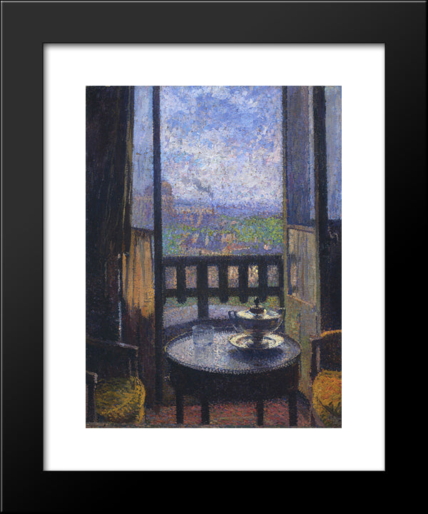 View From The Artist'S Studio 20x24 Black Modern Wood Framed Art Print Poster by Martin, Henri