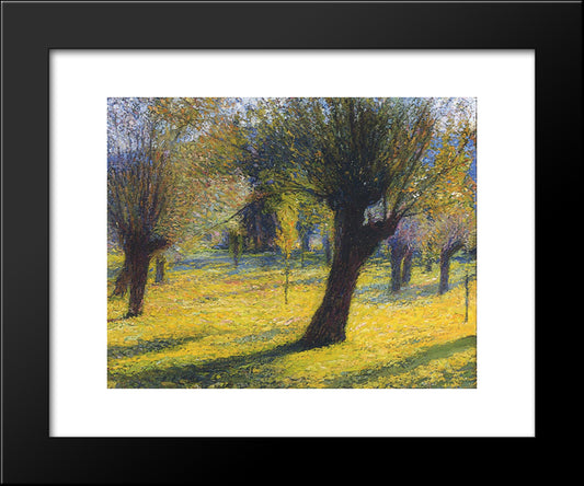 Willows In The Vert 20x24 Black Modern Wood Framed Art Print Poster by Martin, Henri