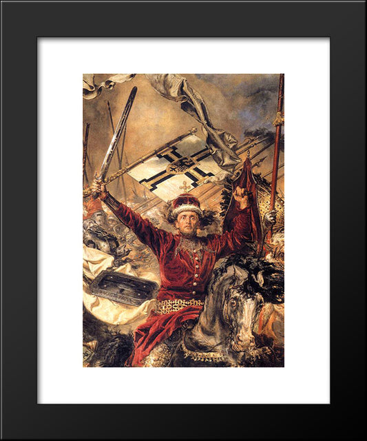 Battle Of Grunwald (Detail) 20x24 Black Modern Wood Framed Art Print Poster by Matejko, Jan