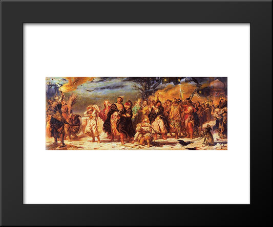 Ivan The Terrible 20x24 Black Modern Wood Framed Art Print Poster by Matejko, Jan