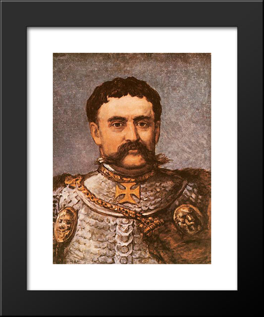 Jan Iii Sobieski 20x24 Black Modern Wood Framed Art Print Poster by Matejko, Jan