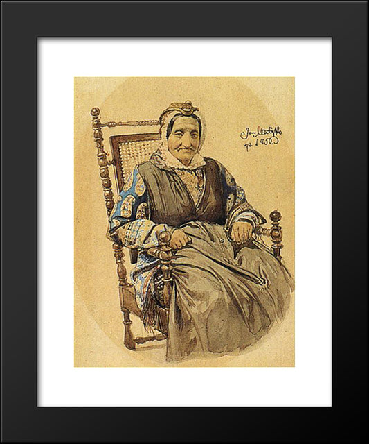 Jewess 20x24 Black Modern Wood Framed Art Print Poster by Matejko, Jan