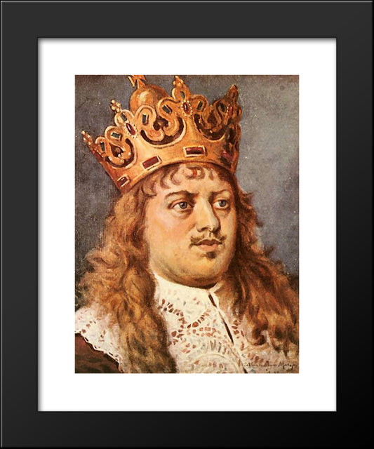 Michal Korybut 20x24 Black Modern Wood Framed Art Print Poster by Matejko, Jan