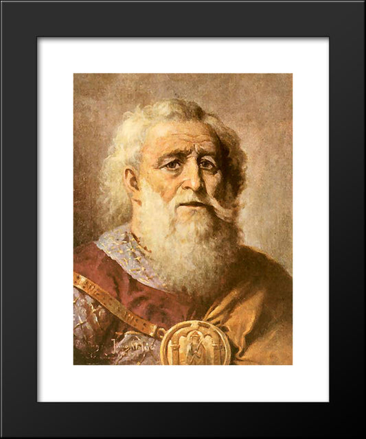 Mieszko The Old 20x24 Black Modern Wood Framed Art Print Poster by Matejko, Jan