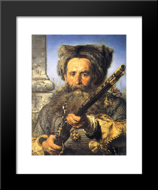 Ostafij Daszkiewicz 20x24 Black Modern Wood Framed Art Print Poster by Matejko, Jan