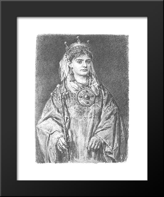 Richensa Of Lotharingia 20x24 Black Modern Wood Framed Art Print Poster by Matejko, Jan