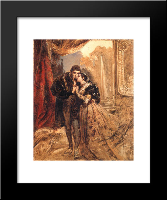 Sigmund And Barbara 20x24 Black Modern Wood Framed Art Print Poster by Matejko, Jan