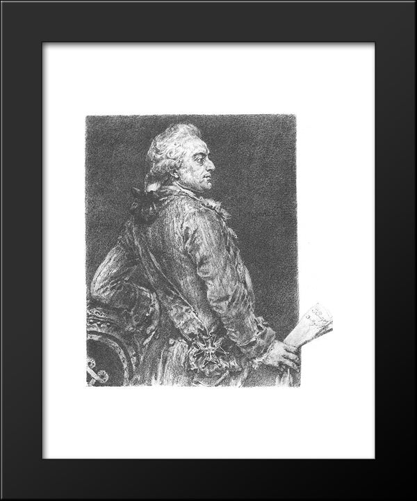 Stanislaw August Poniatowski 20x24 Black Modern Wood Framed Art Print Poster by Matejko, Jan