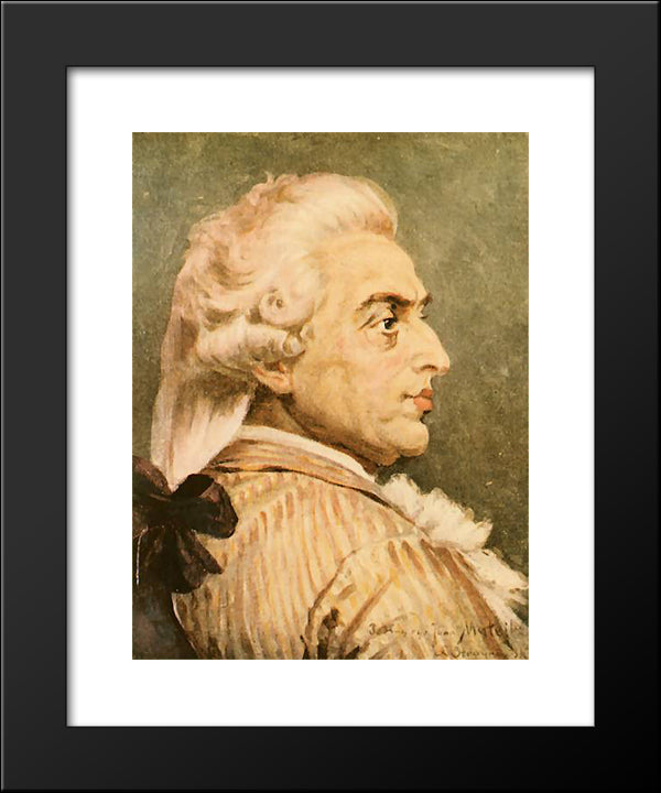 Stanislaw August 20x24 Black Modern Wood Framed Art Print Poster by Matejko, Jan