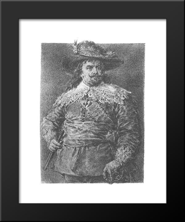 Wladyslaw Iv Vasa 20x24 Black Modern Wood Framed Art Print Poster by Matejko, Jan