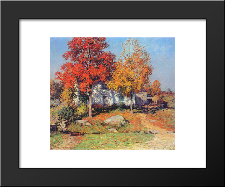 October 20x24 Black Modern Wood Framed Art Print Poster by Metcalf, Willard